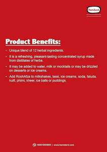Hamdard Dawakhana Roohafza Sharbat - Product Image 4
