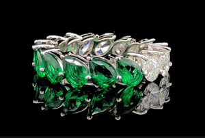 Alliance éternelle en diamant de laboratoire de 4,5 mm 5CTW, or massif 14 carats, bague de mariage - Product Image 2