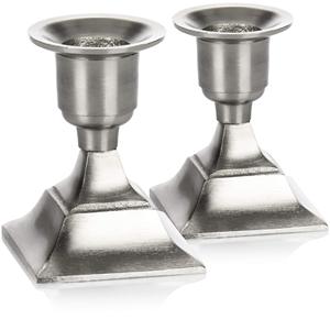 Bougeoir en métal fini argent de haute qualité Bougeoirs en métal de style moderne au prix le plus bas nouvelle arrivée - Product Image 1