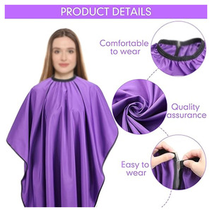 6 piezas de tamaño ajustable para hombres y mujeres, delantal de salón de peluquería elegante, delantal de salón de peluquería multifuncional personalizado - Product Image 3