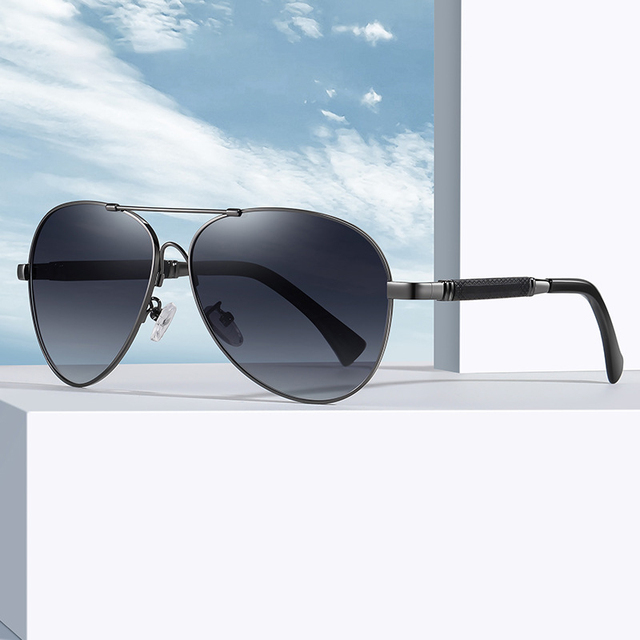 New Arrival Ready to Ship UV400 Retro Designer Driving Memory Metal Custom Polarized Light Sunglasses for Man and Women