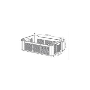Mallette de rangement et bacs perforés en plastique durables 400x600x200mm MYG-387 MIYAGO - Product Image 2