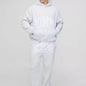 ชุดวอร์มผู้ชายทรงโอเวอร์ไซส์สำหรับผู้ชายชุดวอร์มใส่สบายระบายอากาศได้ดี - Product Image 1