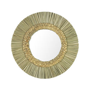 Vietrustic ธรรมชาติสไตล์ Boho กระจกจากหญ้าทะเลสานตกแต่งผนังเฟอร์นิเจอร์ครัวเรือนสำหรับห้องนั่งเล่น - Product Image 2