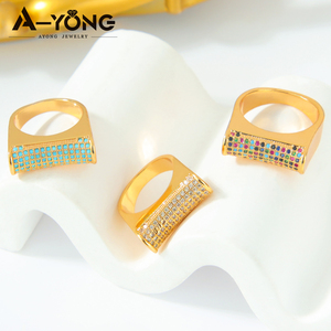 Jewelry <strong>Arabic</strong> Hiphop Finger Non Tarnish Chunky <strong>Rings</strong> Zirconia <strong>Ring</strong> Women - Product Image 4
