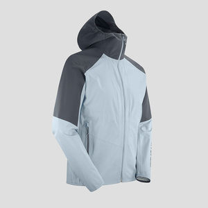 Veste coupe-vent à capuche imperméable pour homme, marque privée, fabrication OEM, coupe ample, anti-UV, option personnalisable sur le devant - Product Image 4