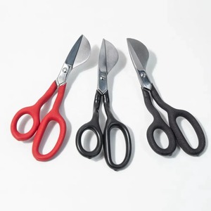 Tijeras de Peluquería para Alfombras de 7 Pulgadas, Rojas o Negras, Tipo Pico de Pato, de Acero Inoxidable, con Hoja Recta, para Suministros de Costura - Product Image 3