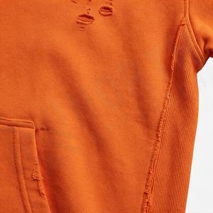 Sweat-shirts thermiques surdimensionnés 100 % coton de haute qualité, anti-plis, avec logo personnalisé, pour hommes, style français 3D, vente en gros, pour l'extérieur - Product Image 5