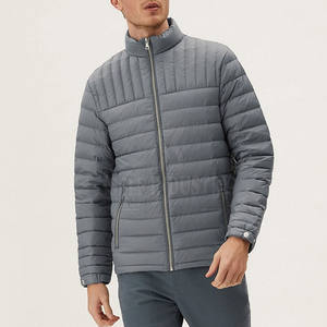 Chaqueta acolchada para hombre hecha a medida más vendida, estilo callejero con cuello levantado y logotipo frontal, último diseño a precio barato - Product Image 3