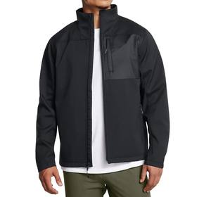Chaqueta personalizada para hombre, 100% poliéster, carcasa blanda, cremallera completa, cortavientos impermeable para deportes, correr, chaqueta reversible para hombre - Product Image 3