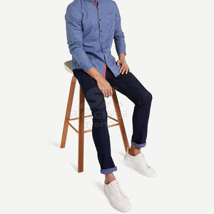 กางเกงยีนส์ผู้ชาย ดีไซน์ใหม่ ผู้ผลิต OEM จัดส่งเร็ว MOQ ต่ำ ราคาส่ง กางเกงผู้ชายแบบฟอก - Product Image 3