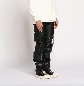 Pantalon en cuir de vachette à poils pour homme, vente en gros personnalisée 2025, mode, vente en ligne 2025 - Product Image 4