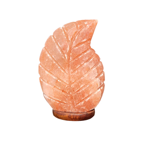 La mejor lámpara de sal con forma de hoja hecha a mano de alta calidad, técnica tallada geométrica, embalaje de envoltura retráctil incluido-Sian Enterprises - Product Image 6