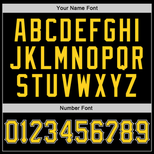 Custom Black <b>Yellow</b> Letter Sublimation Hoodie Personalized Team Name Number Pullover Sweatshirt Sportswear Training Hoodies Sale - Product Image 6