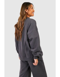 Sweat-shirts à capuche décontractés pour femmes de haute qualité, personnalisés, en polyester/coton, épaules tombantes, hiver, grande taille, anti-boulochage - Product Image 4