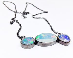 Party Wear 925 Sterling Silver <b>Gold</b> Plated Lightweight Low MOQ Supplier Wholesaler <b>Opal</b> Gemstones Pendant Fashion <b>Necklaces</b> - Product Image 4