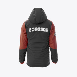 Pakistan Manufacturer Casual Men <b>Windbreaker</b> Jackets Stand Collar Winter Season Low MOQ Front Logo Position - Product Image 6