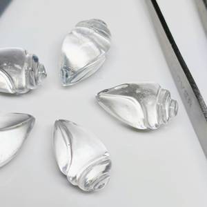 คริสตัลควอตซ์รูปทรงเปลือกหอยสังข์แกะสลักด้วยมือ ขนาด 18x10 มม. - Product Image 2
