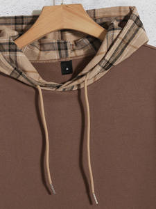 Sudadera con capucha térmica de algodón directa de fábrica para hombre, ropa de calle, suéter pesado de alta calidad, venta al por mayor - Product Image 6