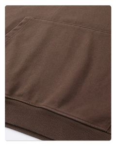 Moda 400 GSM pullover sudaderas con capucha hombres pesados desgastados sudaderas con capucha al por mayor de gran tamaño piedra lavada Sudadera con capucha en blanco - Product Image 5