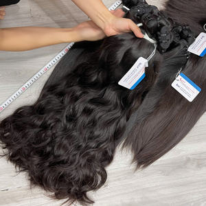 Extensions de cheveux crus de qualité supérieure ondulés bruts un donneur Vietnam paquets de cheveux humains livraison directe cheveux naturels soyeux doux pour le blanchiment - Product Image 2