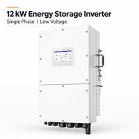 Convertisseur hybride basse tension monophasé Solis S6-EH1P12K03-NV-YD-L 12 kW pour stockage d'énergie solaire