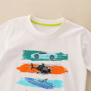 เสื้อยืดคอกลมสำหรับเด็ก, เสื้อยืดคอกลมผ้าฝ้าย100% โอเวอร์ไซส์สีดำสำหรับสวมใส่ทุกวัน - Product Image 4