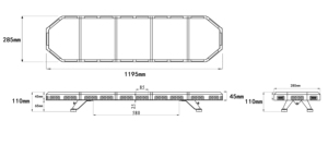 Nouveau design LED barre lumineuse de camion d'urgence Ambulance alarme de voiture stroboscopique pour <span class=keywords><strong>Honda</strong></span> 12V/24V <span class=keywords><strong>clignotant</strong></span> utilisation de rénovation - Product Image 4