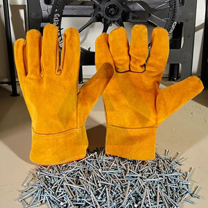 Work <b>Gloves</b> <b>Rigger</b> Style, Leather & Synthetic, Anti-Cut Anti-Slip, Industrial & Outdoor Use Working <b>Gloves</b> BY AMAZING INDUSTRIES - Product Image 2