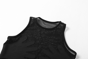 Camiseta sin mangas con cuello redondo Sexy de verano personalizada OEM, camiseta sin mangas con corsé ajustado, chaleco sin mangas, Top corto para mujer Street Active - Product Image 5