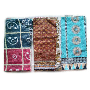 <b>Indian</b> Traditional Cotton Kantha Stole - Product Image 4