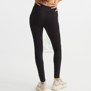 Leggings Deportivos Casuales de Alta Calidad para Mujer, Cintura Alta, Diseño Personalizable, Hechos con 100% Algodón/Fibra de Bambú, Precio Bajo al por Mayor - Product Image 3