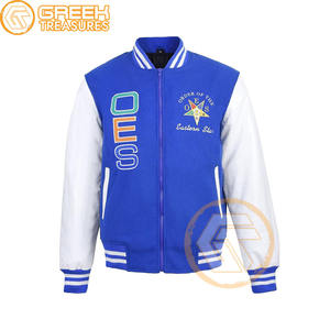 Customized Eastern <b>Star</b> Cotton Fleece Varsity <b>Jacket</b> Women Embroidered Breathable Greek Apparel Plus Size Autumn Printed - Product Image 1