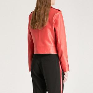 Vestes personnalisées de mode en cuir véritable avec fermeture éclair pour femmes de la meilleure qualité avec le prix de gros des meilleures vestes en cuir pour femmes - Product Image 6