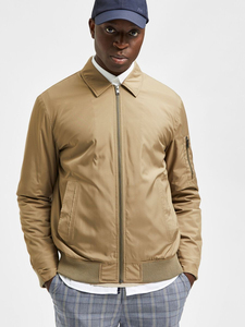 Veste bomber pour homme en gros, logo personnalisé, polaire épaisse et chaude, col montant, respirante, imperméable, formelle, enduite - Product Image 5