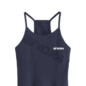 Nueva camisa corta sin mangas con logotipo personalizado liso para mujer, camisas de moda, ropa de mujer 2023 para blusas de mujer - Product Image 1