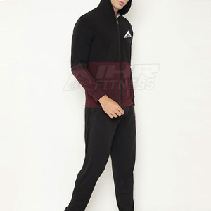 Conjunto de chándal de invierno al por mayor 100% sudaderas con capucha de secado rápido de poliéster y algodón con manga larga característica transpirable - Product Image 2