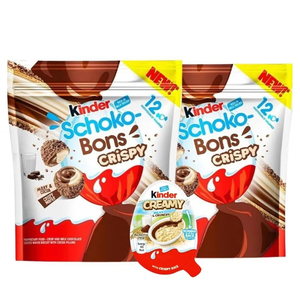 Wholesale Chocolate For Export Kinder Schoko Bons Crispy <b>Milk</b> Chocolate 67g Cheap Price Crispy Chocolate Cream Filling Snack - Product Image 3