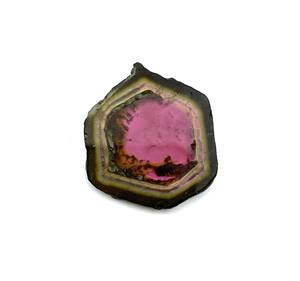 IGI Certified 25*30 MM 22 CT Natural Watermelon <b>Tourmaline</b> Loose Gemstone Slice for Jewelry Making - Product Image 3