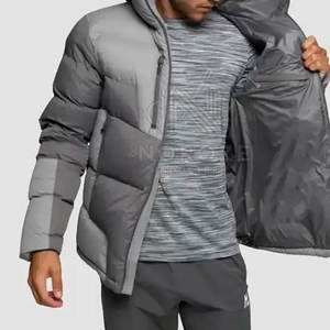 Vestes à la mode bouffantes taille plus avec logo personnalisé vente en gros de vestes bouffantes pour hommes - Product Image 6