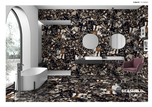 Carreaux de céramique en porcelaine brillante de conception moderne 600*1200 mm, épaisseur 8 mm, absorption d'eau <0,5% pour les murs intérieurs de villa, salon - Product Image 6