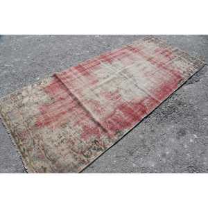 Tapis turc vintage 3,9 x 9,6 pieds, tapis d'intérieur, tapis persan rouge - Product Image 2