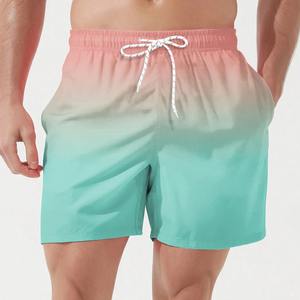 Gradation colorée 3D imprimé Shorts de plage hommes Gym course vêtements de sport natation séchage rapide bas décontracté quotidien pantalon court - Product Image 6