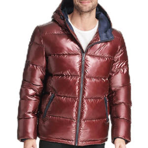 Street Wear Puffer <b>Jacket</b> For Men's Front <b>Zipper</b> Long Sleeves Side <b>Pocket</b> Hooded Collar New Design <b>Jacket</b> For Men Men's <b>Jackets</b> - Product Image 1