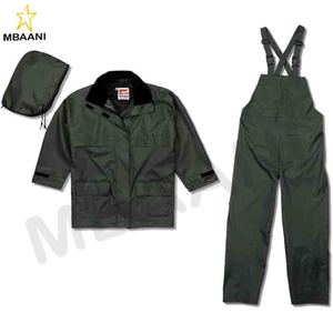 Traje Impermeable de 3 Piezas para Hombre, Resistente, Color Amarillo - Product Image 4