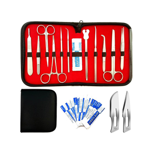 Juego de instrumentos quirúrgicos básicos de alta calidad más vendidos, Kit de entrenamiento médico con almohadillas de práctica de sutura de acero, entrega incluida - Product Image 6