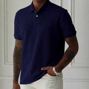 Polo de media manga ajustado, novedad de verano 2025, polos informales holgados a la moda para hombre - Product Image 4