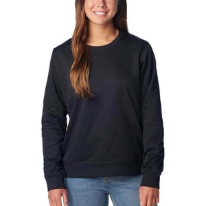 New Fashion Women Solid Hoodie Crewneck Collar <b>Sweat</b> <b>Top</b> Soft Casual Loose Cotton Polyester Women's Clothing Sweatshirts - Product Image 1