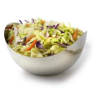 Tazón de acero inoxidable martillado decorativo grande, centro de mesa elegante, servicio de ensalada de frutas - Product Image 2