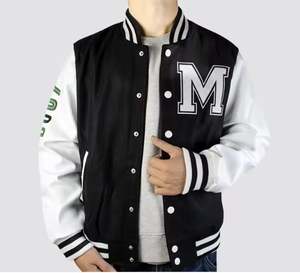 Chaqueta universitaria bordada personalizada para hombres, chaquetas informales de primavera y otoño de béisbol a la venta para invierno - Product Image 3